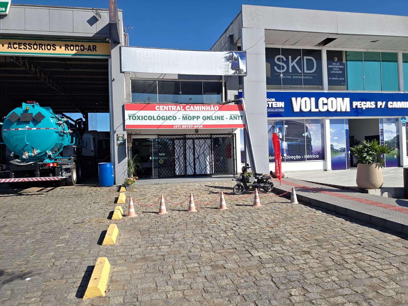 Fachada Central do Caminhão - Posto Sim Itajaí